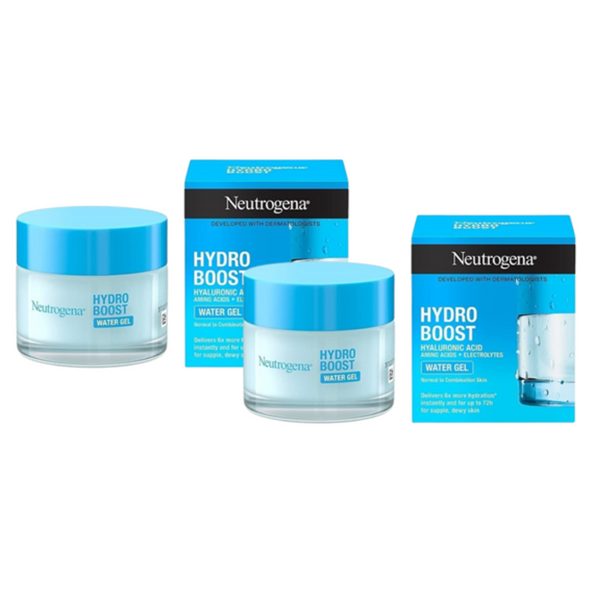 2-Pack Neutrogena Hydro Boost Gel Moisturizer w/Hyaluronic Acid, 1.7 fl oz