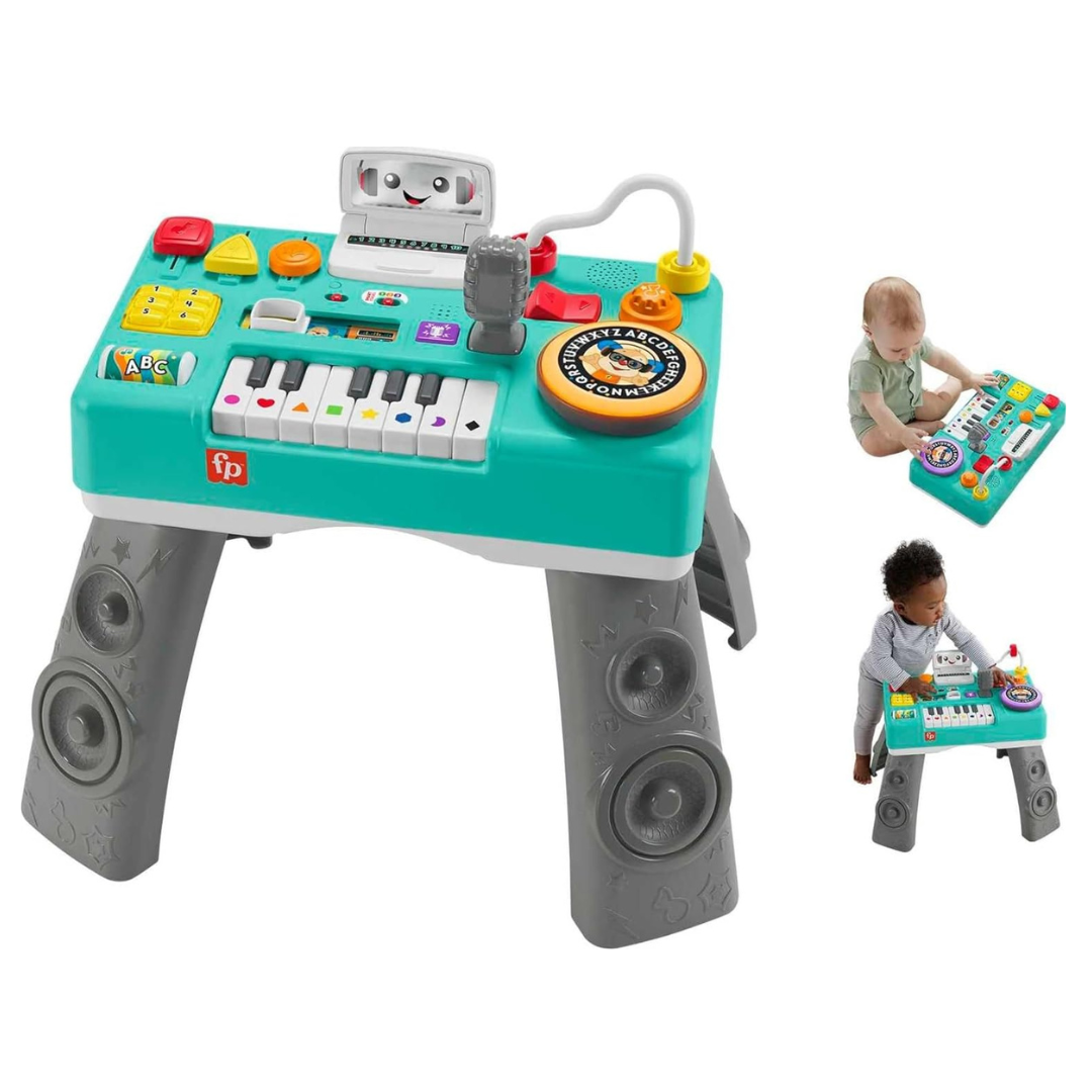 Fisher-Price Laugh & Learn Mix & Learn DJ Table Musical Activity Center with Lights & Sounds