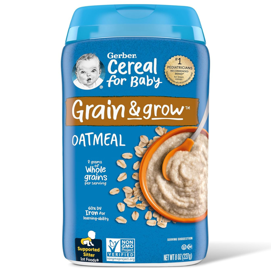 Gerber Baby Cereal 1st Foods Oatmeal (8 Ounce, Pack of 6)