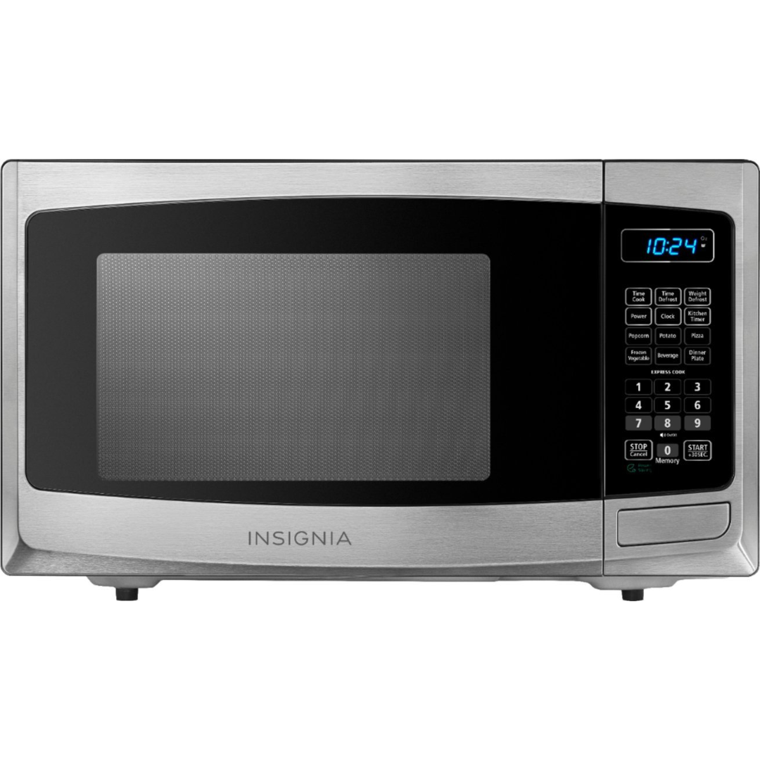 Insignia 0.9 Cu. ft Compact Stainless steel Microwave