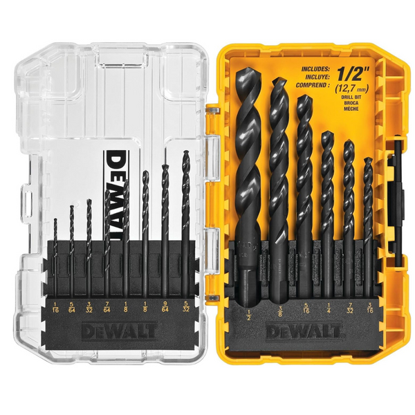 14-Piece DeWALT 135 Degree Split Point Drill Bit Set