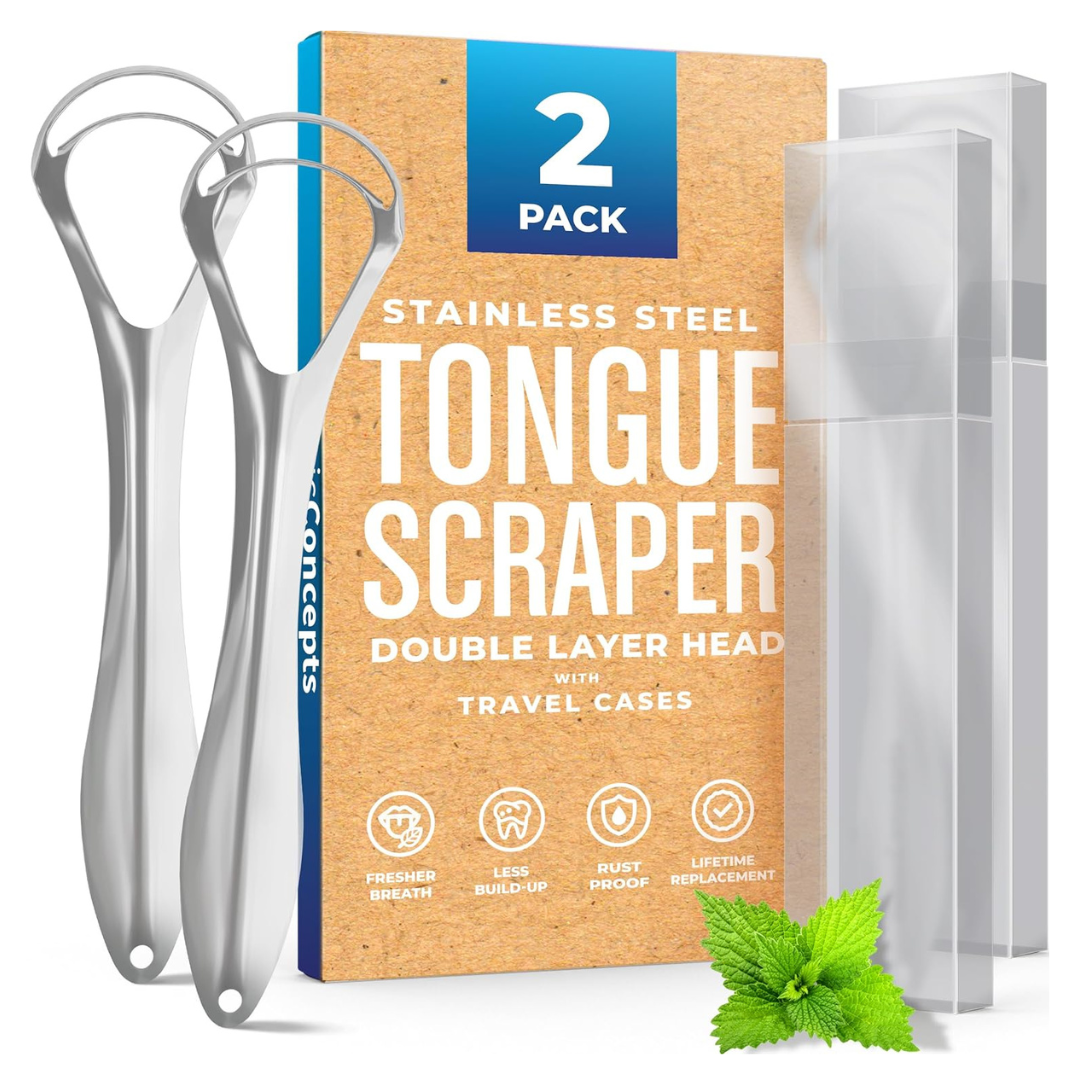 2-Pack Basic Concepts Tongue Scraper for Adults