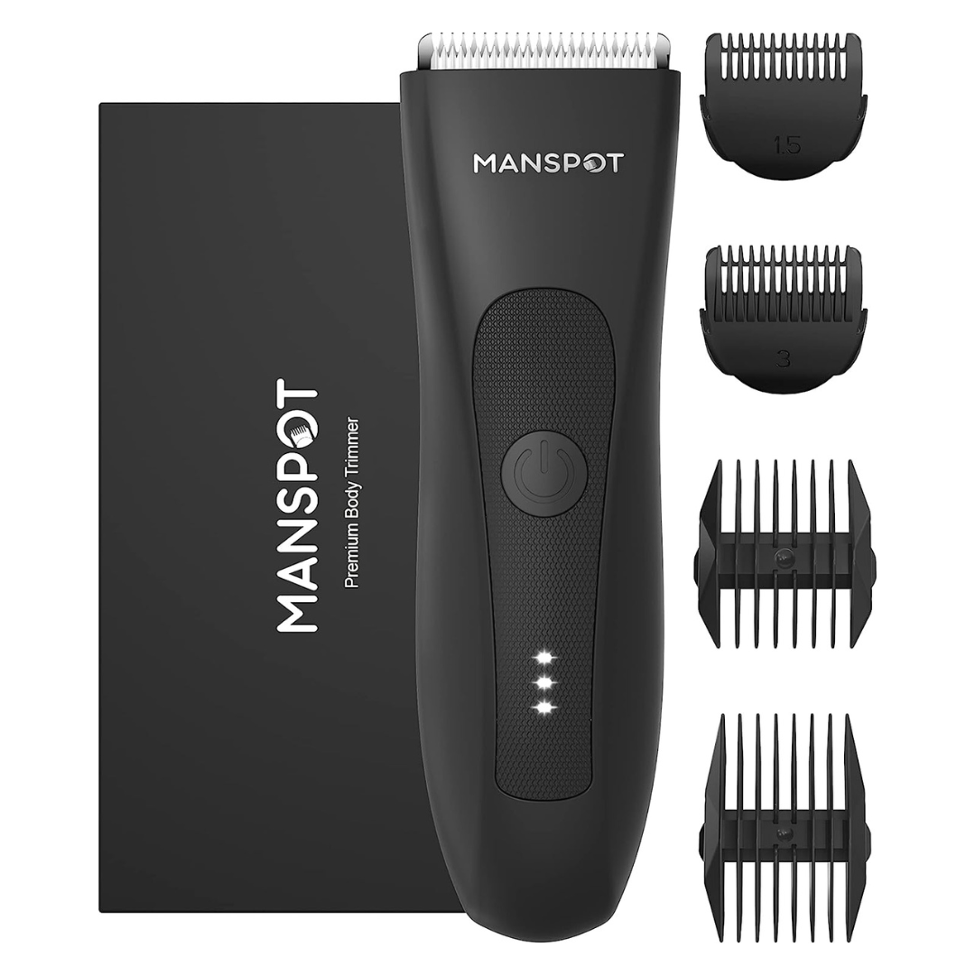 Manspot Wet/Dry Replaceable Ceramic Blade Heads Hair Trimmer for Men