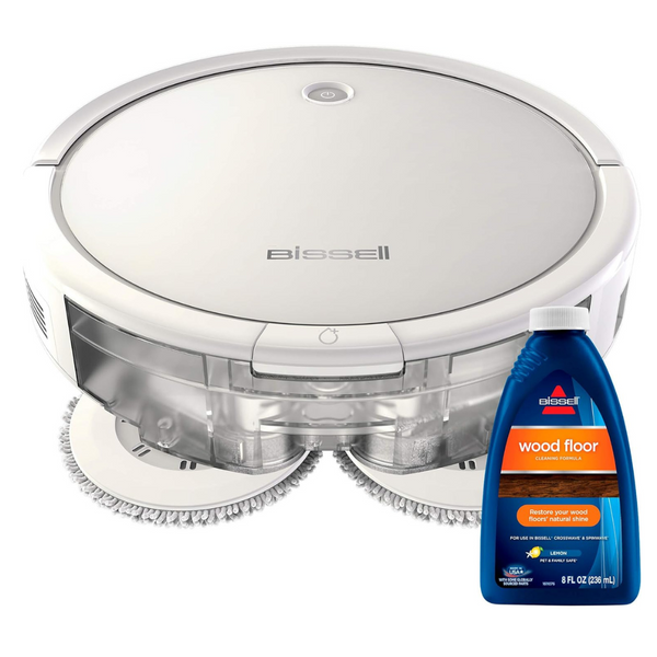 Bissell SpinWave Hard Floor Expert Pet Robot, 2-In-1 Wet Mop And Dry Robot Vacuum