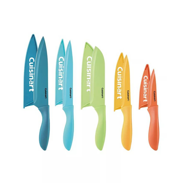 Cuisinart 10-Pc. Seaside Ceramic-Coated Knife Set