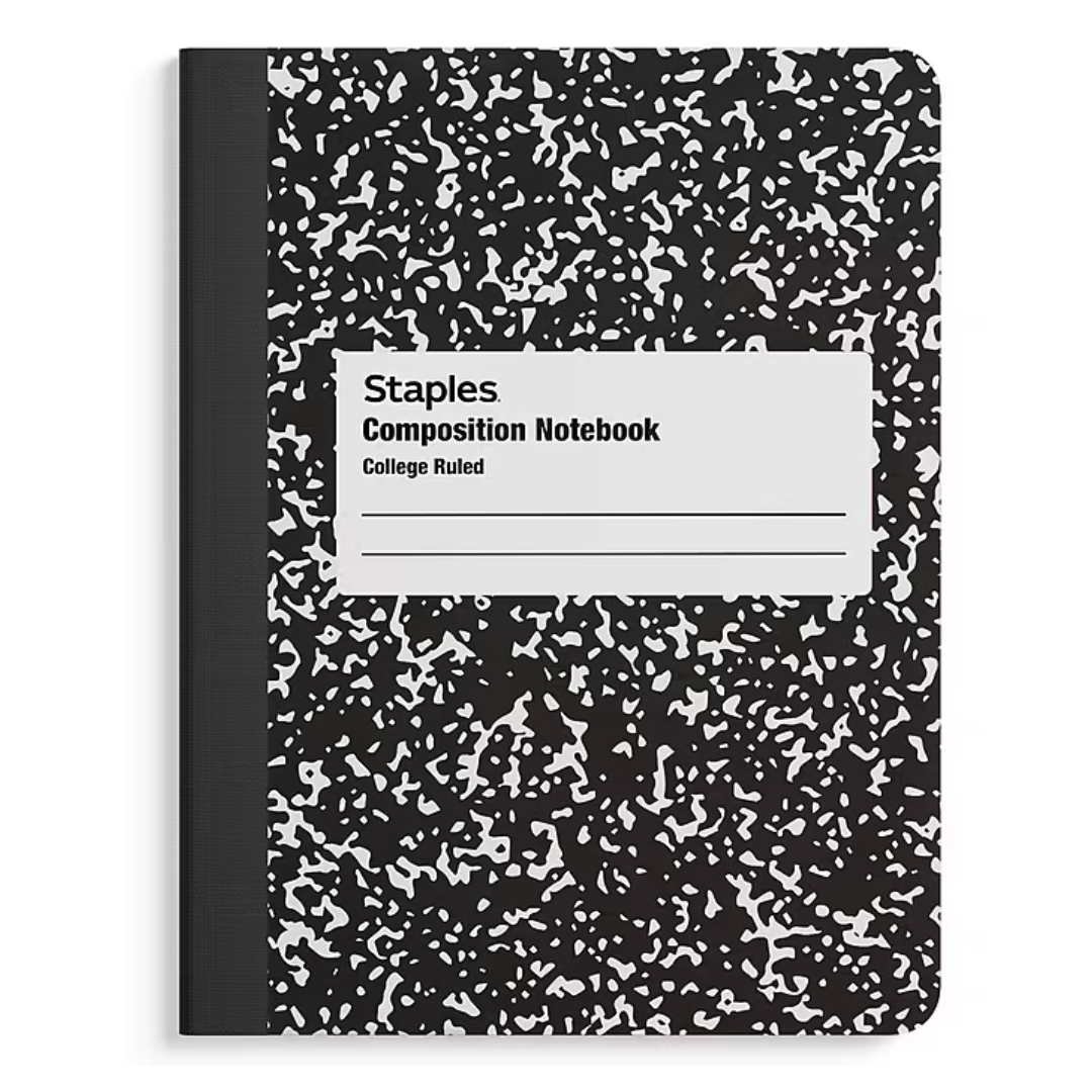 Staples 100 Sheet Composition Notebook