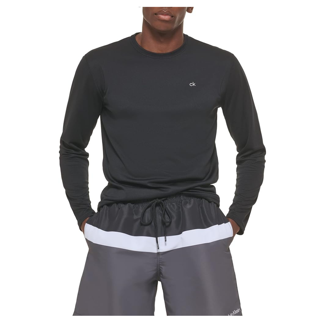 Calvin Klein Men's Light Weight Long Sleeve 40+ UPF Protection Shirts