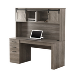 Realspace Peakwood 65" W Computer Desk w/ Hutch & Wireless Charging