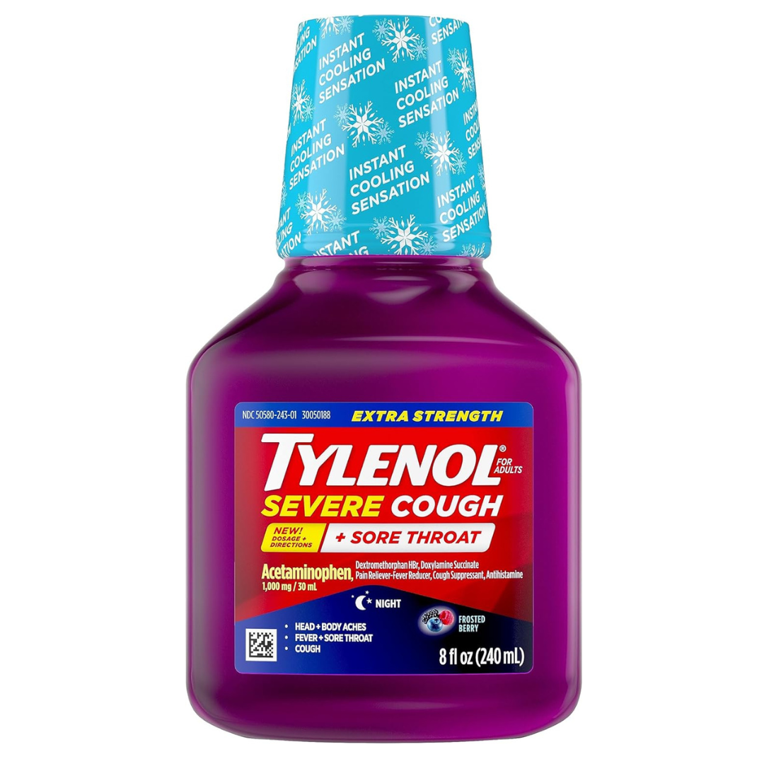 Tylenol Extra Strength Severe Cough + Sore Throat Medicine