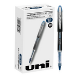 Pack of 12 Blue/Black Uniball Vision Elite BLX Rollerball Pens