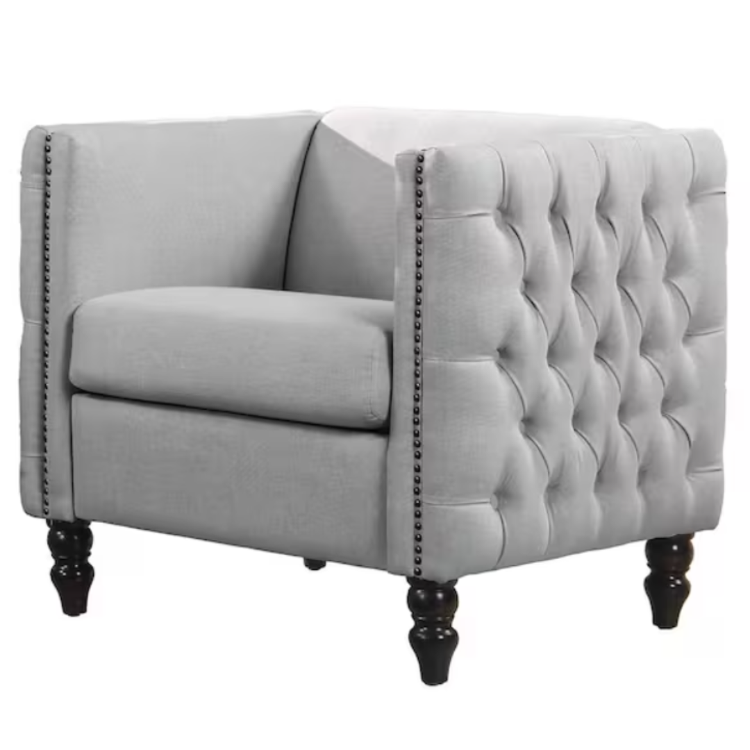 Dwell Home Inc Juliett Arm Chair (Light Grey)