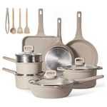 16-Piece Carote Kitchen Non Stick Pots and Pans Set