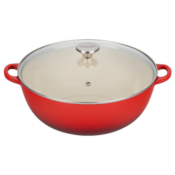 Le Creuset Enameled Cast Iron 7.5 Quart Chef’s Oven With Glass Lid