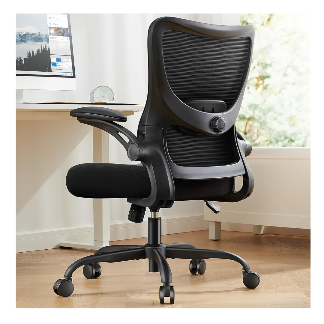 Marsail Breathable Mesh Ergonomic Desk Chair with 3 Ways PU Armrests