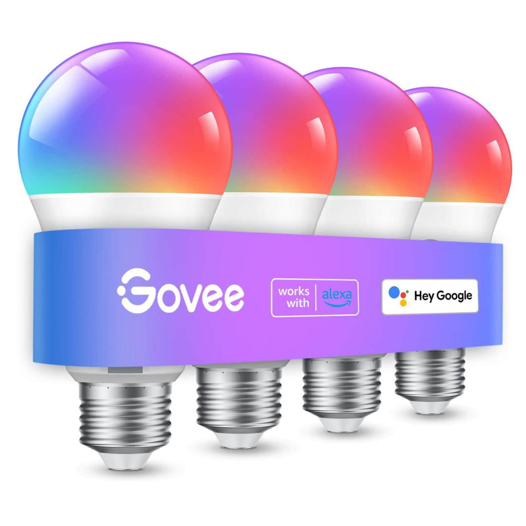 4-Pack Govee Smart Color Changing LED Light Bulb