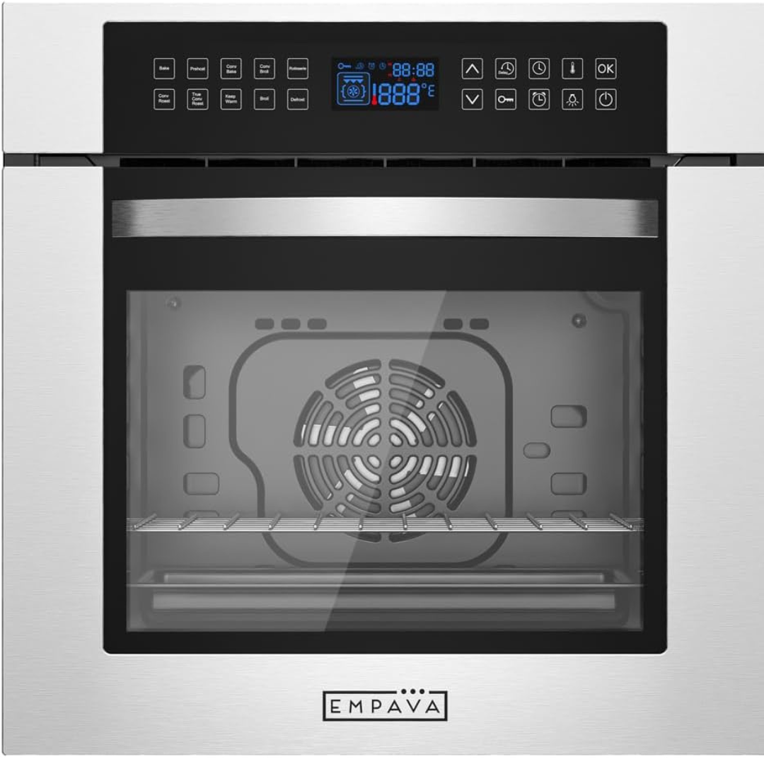 Empava 24" 10 Cooking Functions Built-in Convection Single Wall Oven