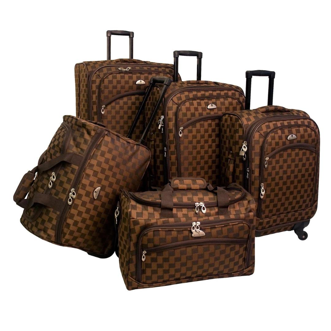 5-Piece American Flyer Madrid Spinner Luggage Set