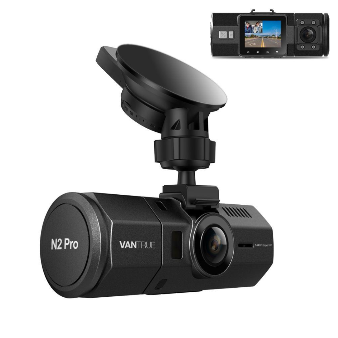 Vantrue N2 Pro 1080p Dual Dashboard Cam with Infrared Night Vision