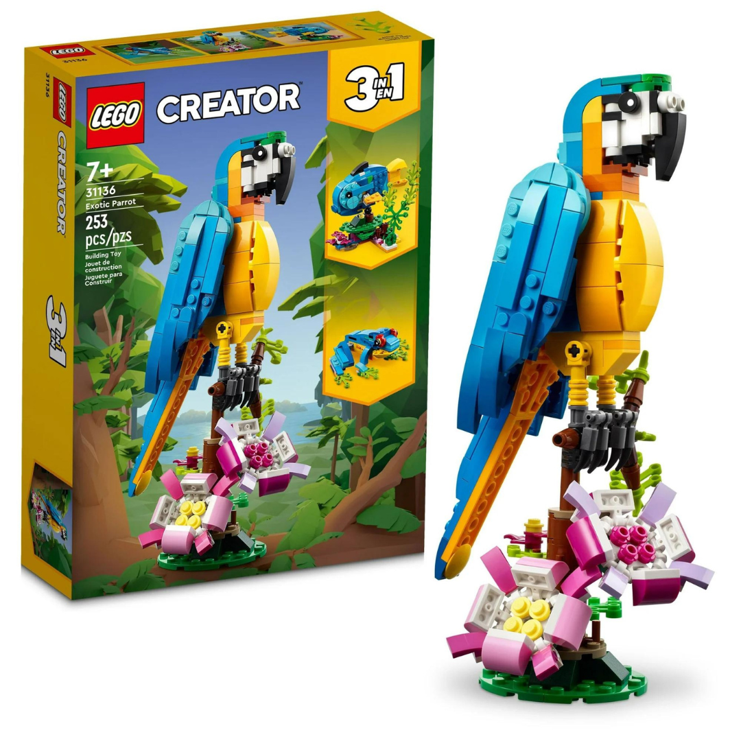 Lego Creator Exotic Parrot 31136 Building Toy Set