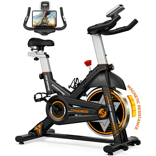 Pooboo Magnetic Exercise Indoor Cycling Bike