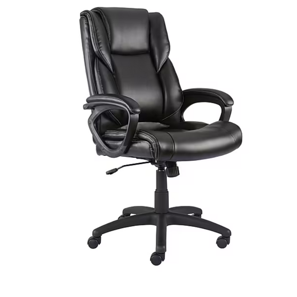 Kelburne Luxura Ergonomic Faux Leather Swivel Executive Chair