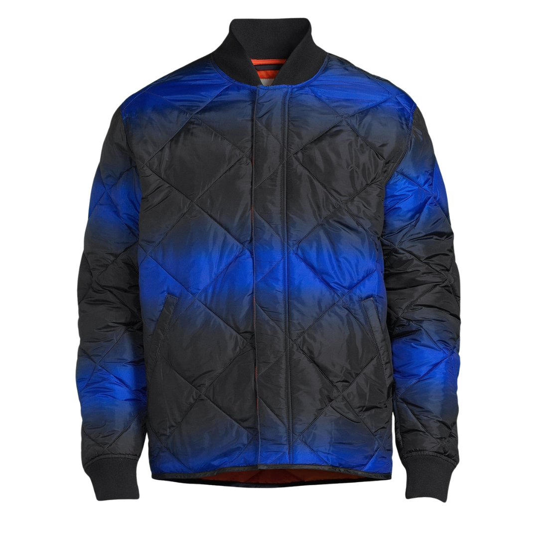 Free Assembly Men's Diamond Quilted Bomber Jacket