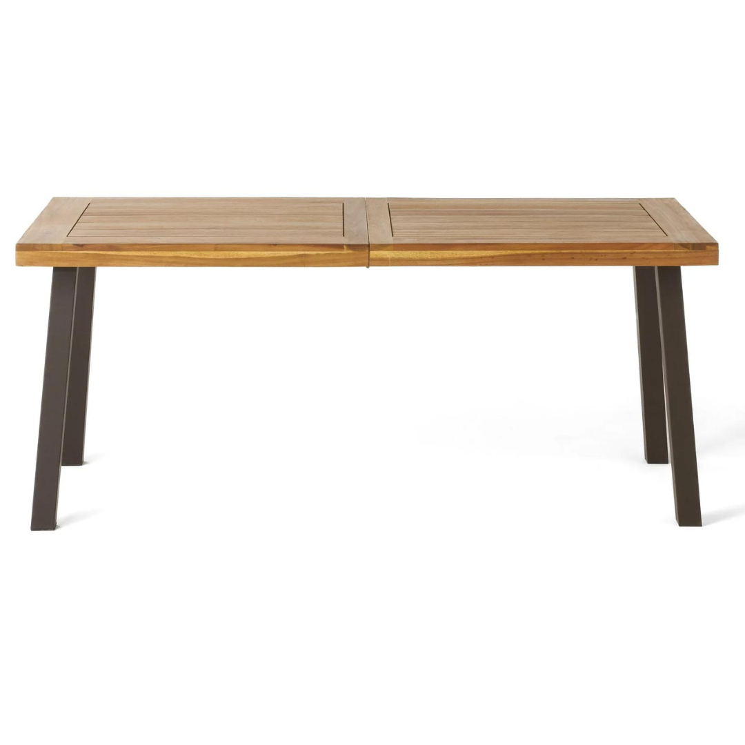 Noble House Gabrielle Natural Stained Acacia Wood Dining Table
