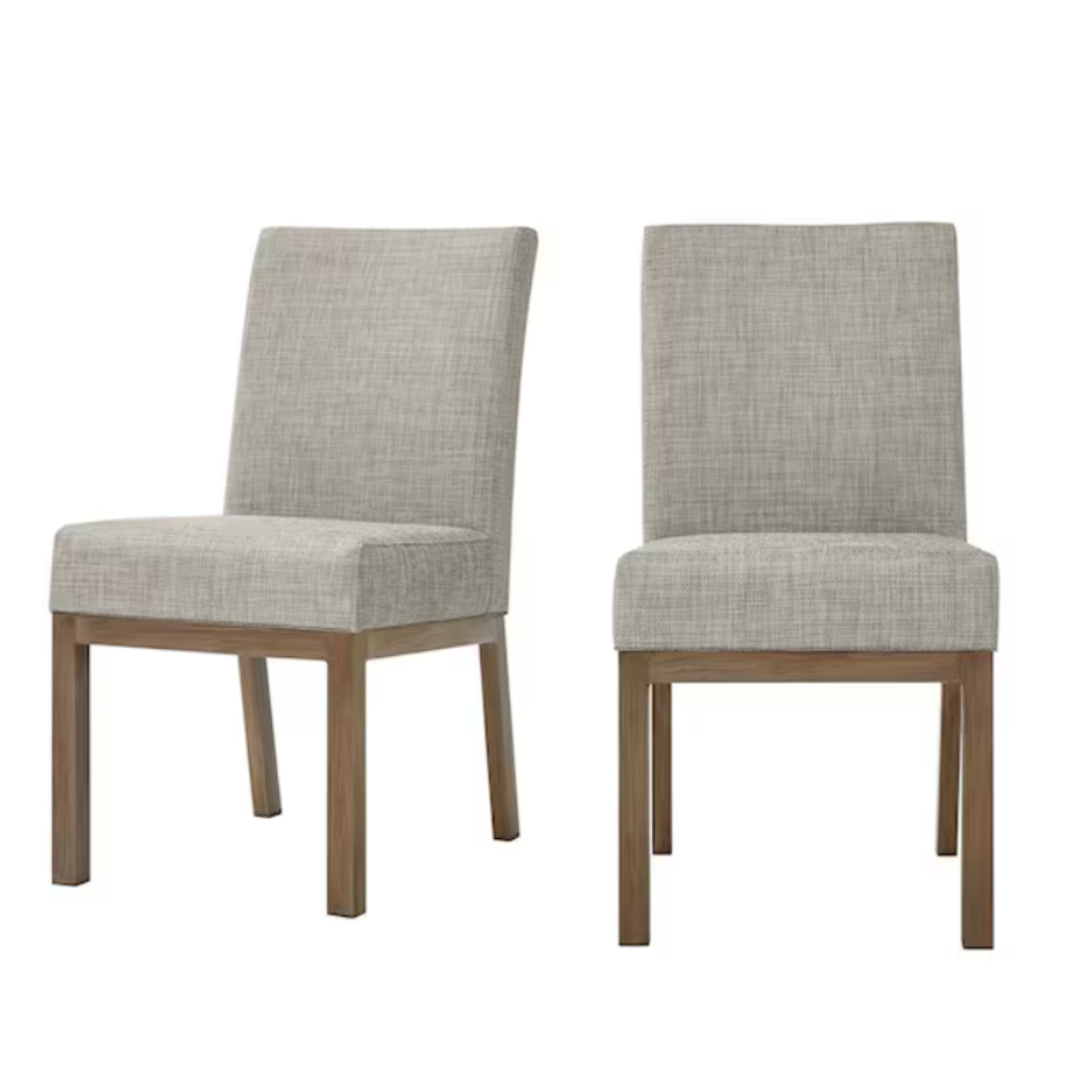 Hampton Bay River Haven Steel Upholstered Padded Sling Outdoor Dining Chairs – (2-Pack)