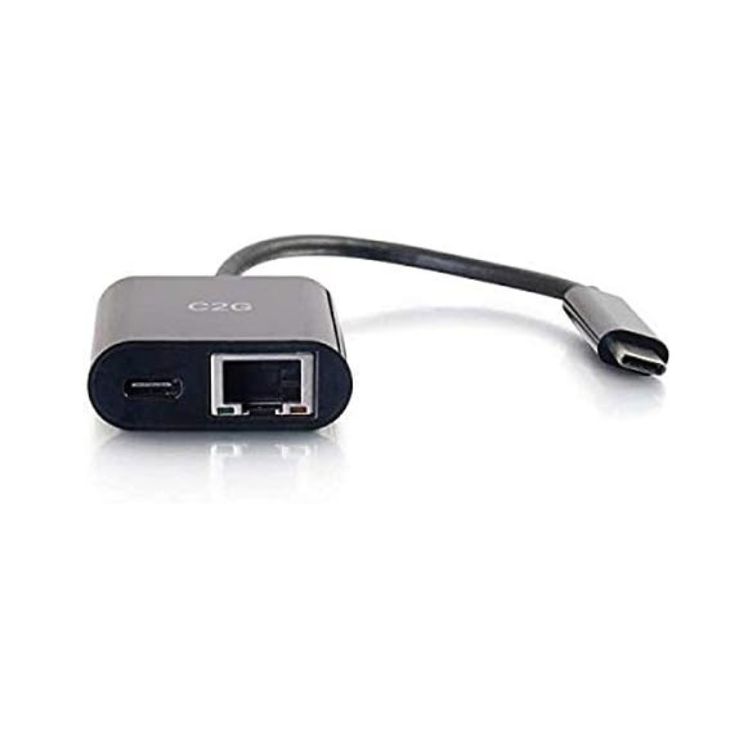 USB C Adapter and Ethernet Adapter with Power