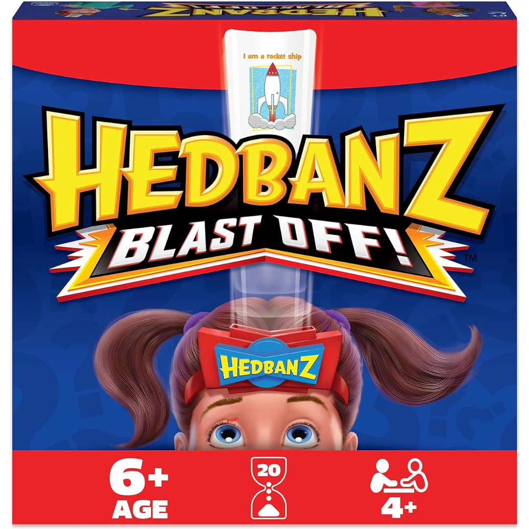 Hedbanz Blast Off! Guessing Game with 25 Bonus Cards
