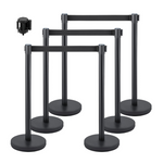 Set of 6 Vevor Crowd Control Stanchion Set