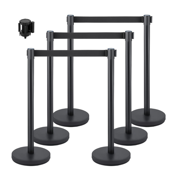 Set of 6 Vevor Crowd Control Stanchion Set