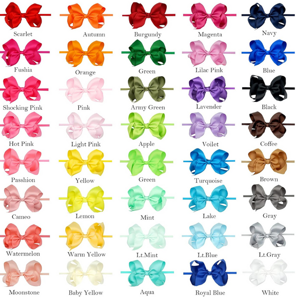 Joyoyo 40 Pcs 4.5″ Hair Bows Nylon Headbands