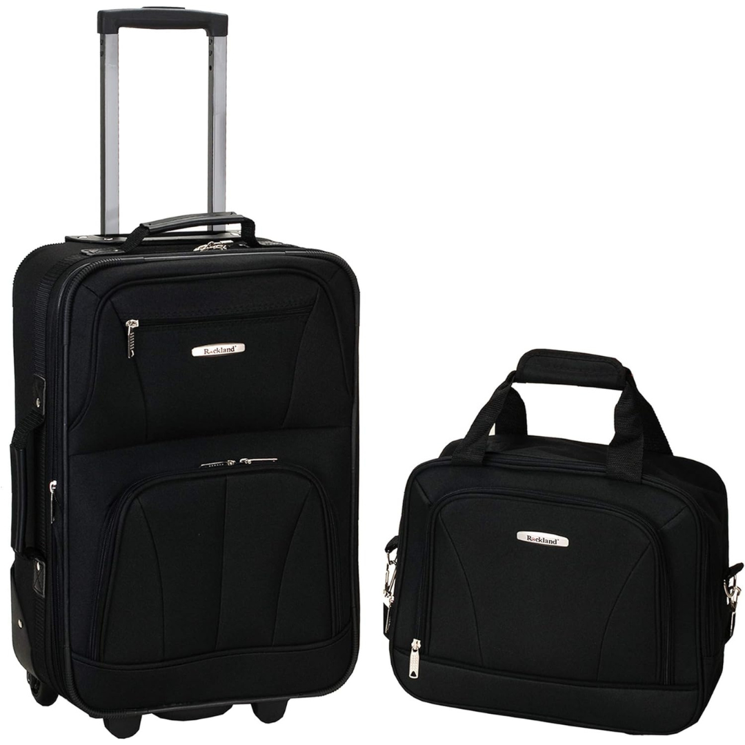 2-Piece Rockland Fashion Softside Upright Expandable Luggage Set