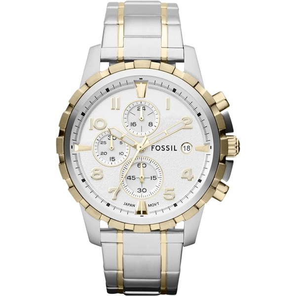 Fossil Men's Dean Quartz Stainless Steel Chronograph Watch