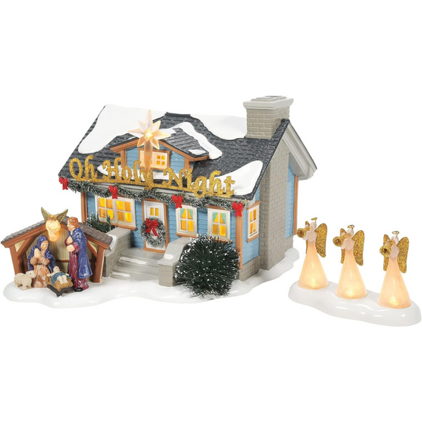 Department 56 Snow Village Oh Holy Night House Set