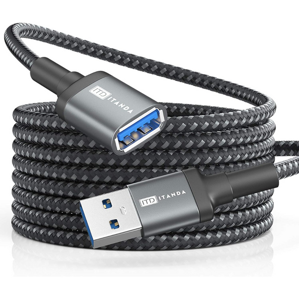 10 ft Type A Male to Female 5Gbps USB 3.0 Extension Cable
