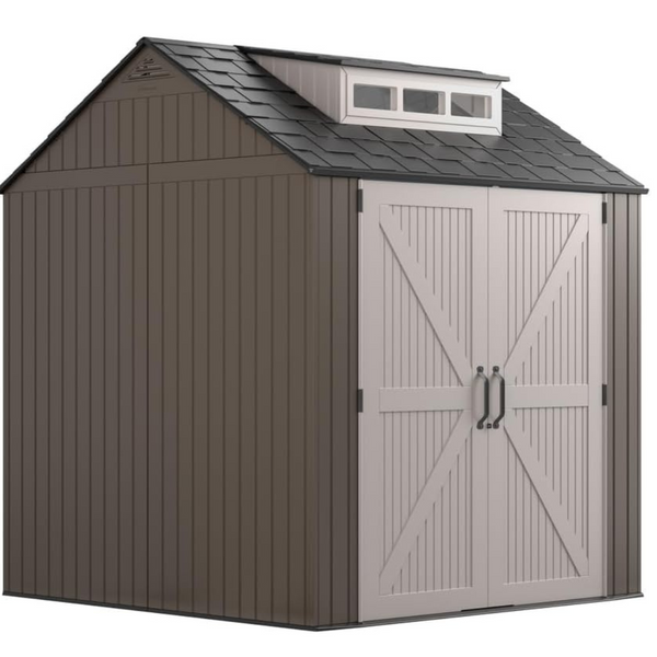 Rubbermaid Large Resin Outdoor Storage Shed With Floor (7 x 7 Ft.)