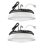 2-Pack 200W 28,000lm UFO LED High Bay Light with Diffuser