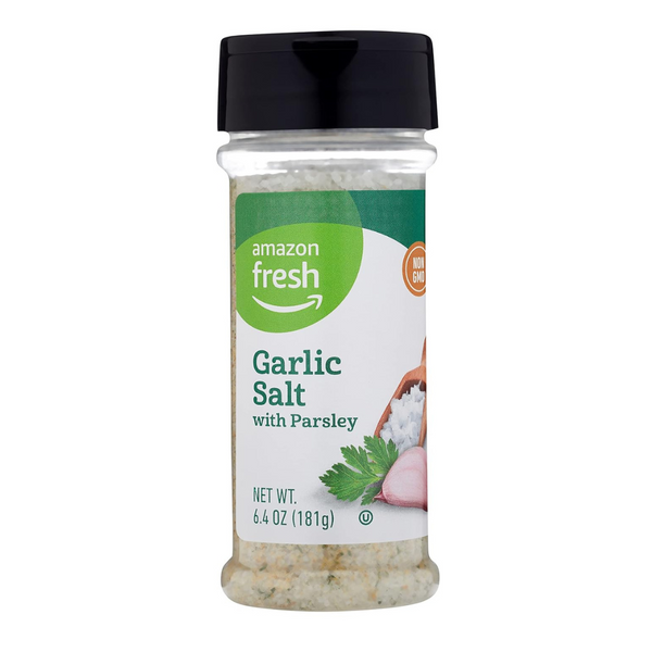 Amazon Fresh Garlic Salt with Parsley, 6.4 oz