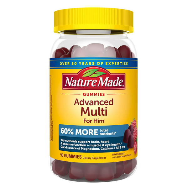 90-Count Nature Made Advanced Multivitamin Gummies for Him