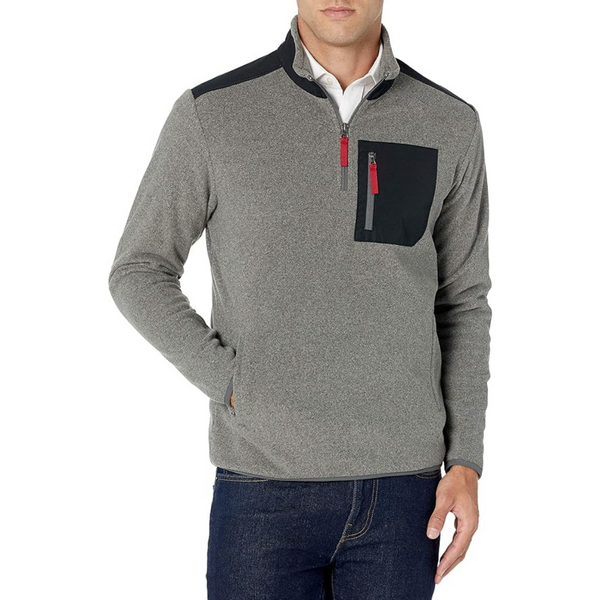 Amazon Essentials Men's Quarter-Zip Polar Fleece Jacket