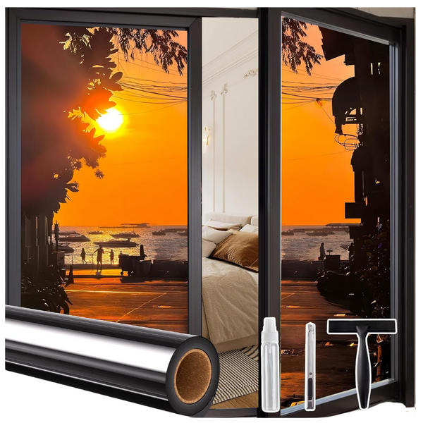 Sunbaby 17.5'' x 78.7'' One Way Window Privacy Film with 3 Free Tools