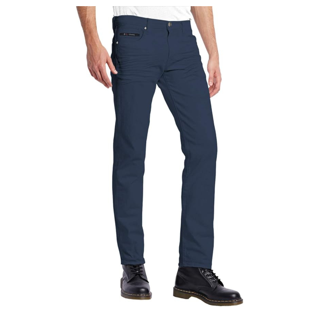 Ethanol Men's Super Stretch Slim Fit Trousers with 5 Pockets