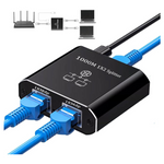 RJ45 1000Mbps Ethernet Network Splitter with USB Power Cable