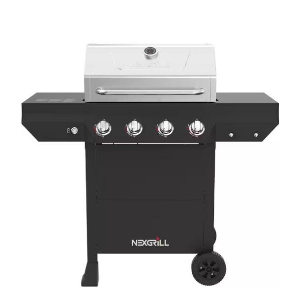 Nexgrill 4-Burner Propane Gas Grill with Stainless Steel Main Lid