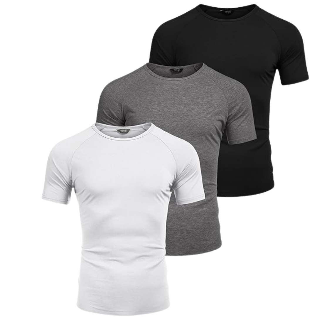 3-Pack Coofandy Men's Short Sleeve Workout T-Shirts