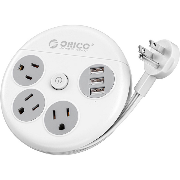 Orico Power Strip USB Charging Station with 4 Outlets 3 USB A Ports