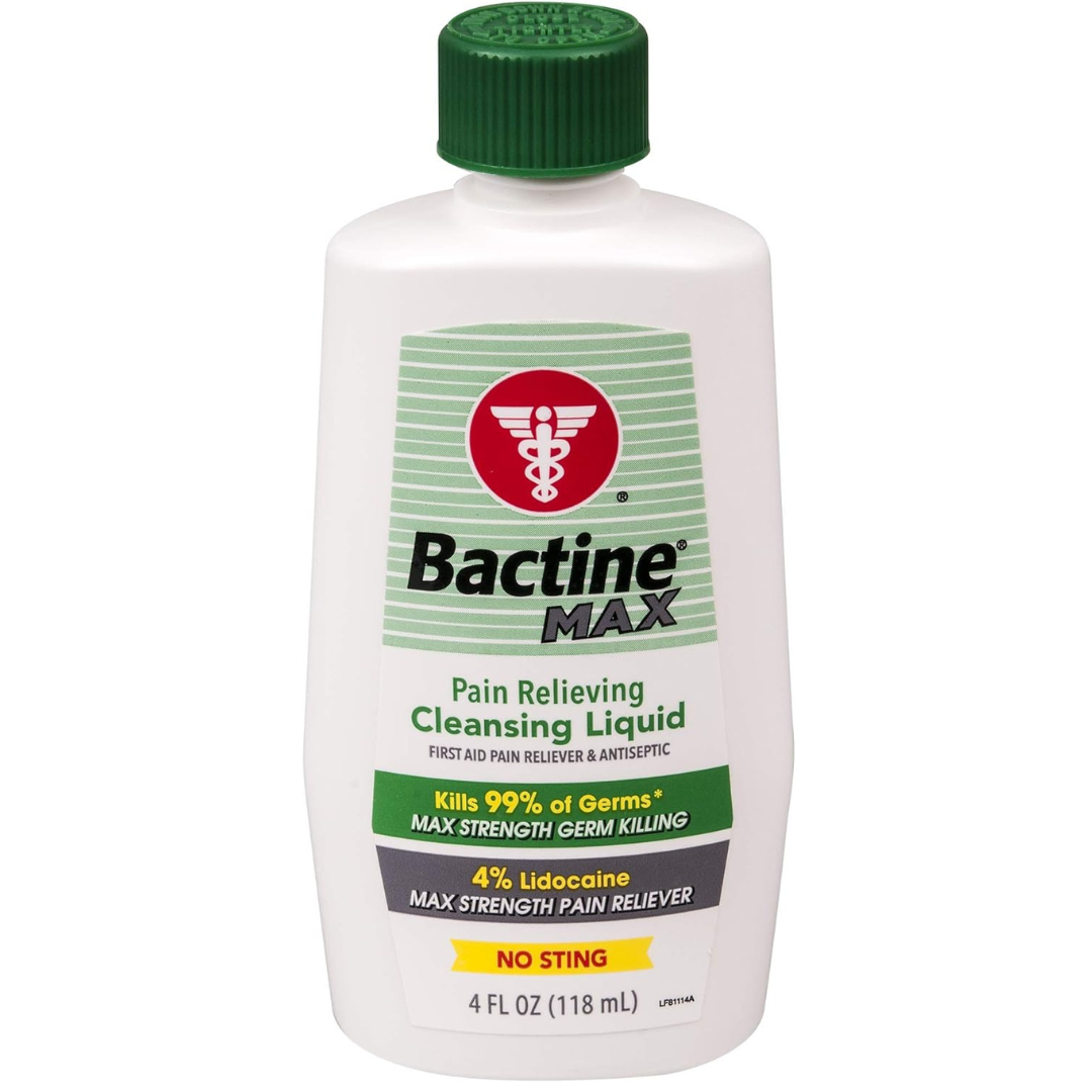 Bactine MAX Pain Relieving Cleansing Liquid, 4 oz.