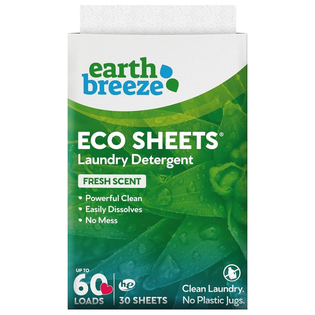 30-Count Earth Breeze Laundry Detergent Sheets